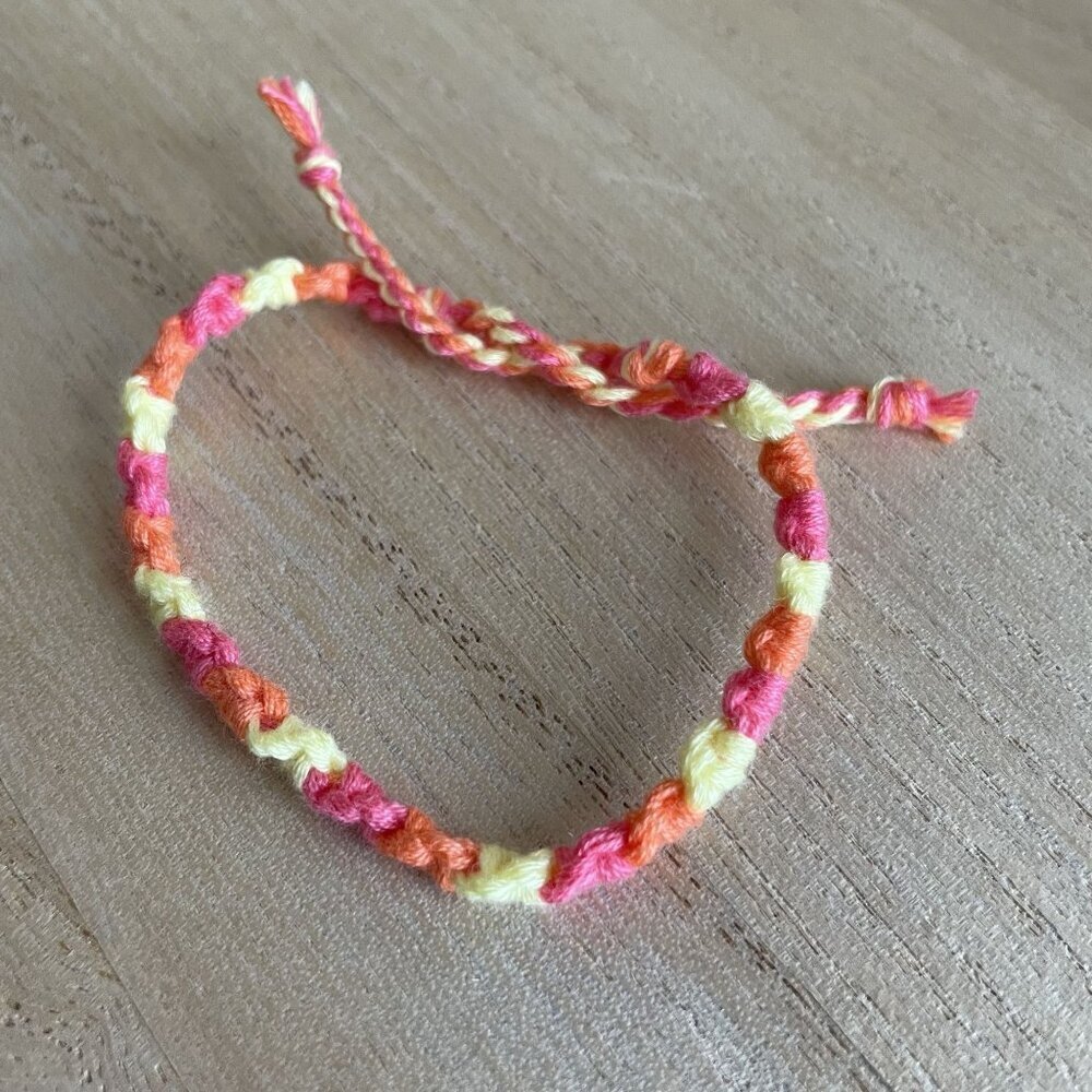 Fenna Bracelet, anklet, trendy, comfortable, tie, embroidery thread, woven, gift